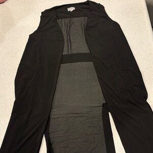 Susan Graver Black Sleeveless Blouse